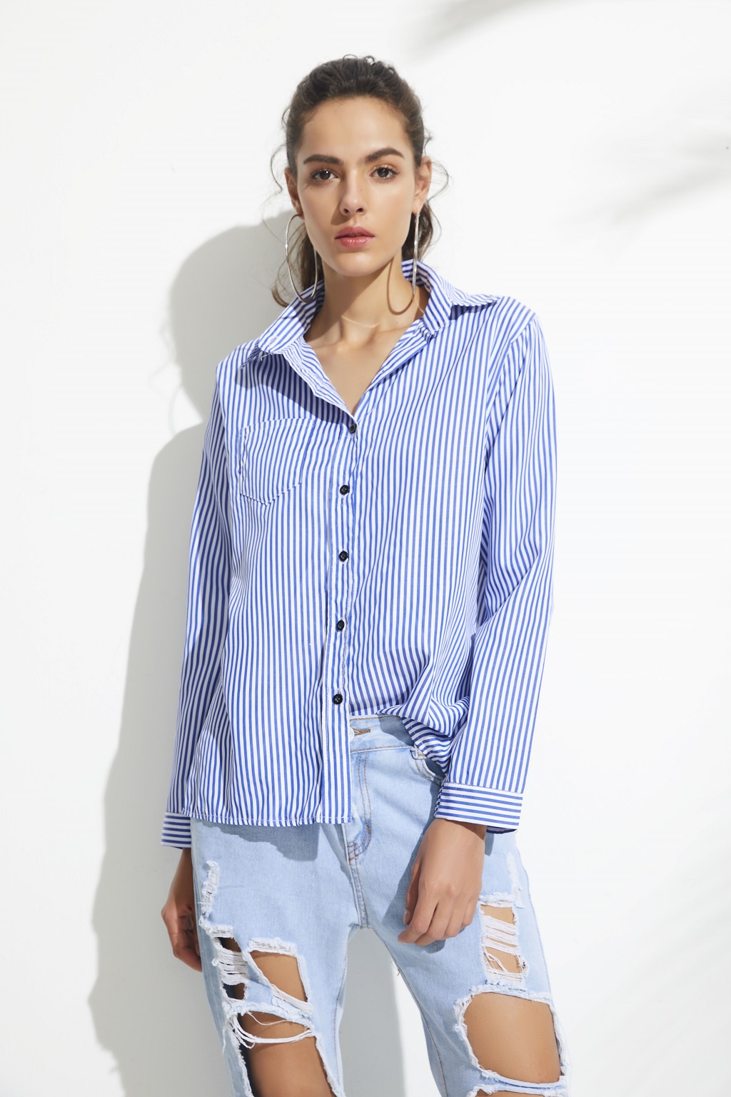 2019 year look- Down button shirts for women 2019 year lifestyle- Down button shirts for women