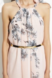 Charming Floral Printed Sleeveless Maxi Dress