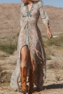vintage-printing-elastic-waist-slit-dress