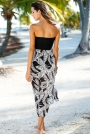 black-white-printed-beach-dress