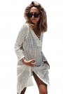 white-lace-up-neck-long-fishnet-beachwear-dress