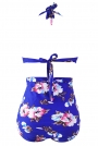 floral-print-royal-blue-high-waist-bikini-swimsuit