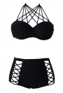 black-strappy-push-up-high-waist-bikini-swimsuit