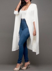 Women's Solid Open front Cape Blazer