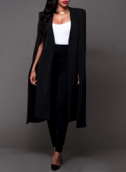 Women's Solid Open front Cape Blazer