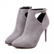 Women's Hollow out Pointed Toe Stiletto Heels Boots