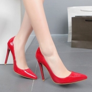 Women's Fashion High Heels Solid Pointed Toe Pumps
