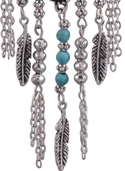 Women's Boho Turquoise Dreamcatcher Pendant Necklace stylesimo.com