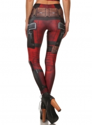 Women's Deadpool Digital Printed Sports Leggins