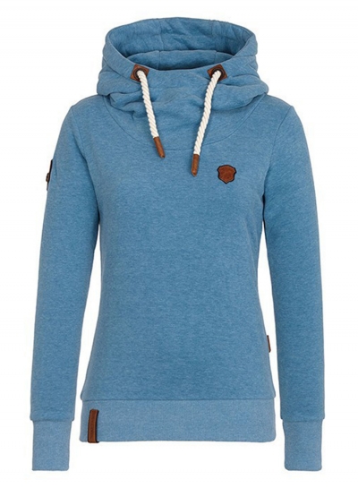 Women's Long Sleeve Pullover Fleece Drawstring Hoodie LEXELFASHIONINTSHOPS.com