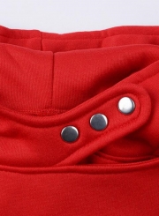 Women's Casual Long Sleeve Zipper Solid Hoddies