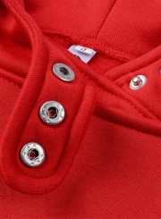 Women's Casual Long Sleeve Zipper Solid Hoddies