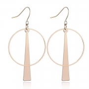 Fashion Novelty Alloy Circle Round Earrings