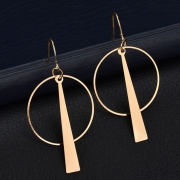 Fashion Novelty Alloy Circle Round Earrings