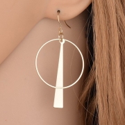 Fashion Novelty Alloy Circle Round Earrings