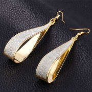 Fashion Sequins Decoration Solid Color Drop Earrings