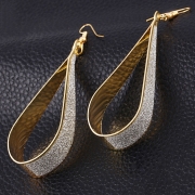 Fashion Sequins Decoration Solid Color Drop Earrings