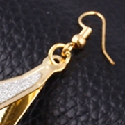 Fashion Sequins Decoration Solid Color Drop Earrings