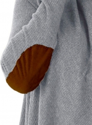 Fashion V Neck Long Sleeve Solid Color Irregular Cardigan