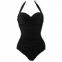 women-s-solid-one-piece-halter-padded-slim-fit-swimsuit