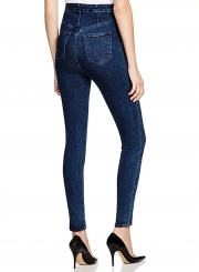 Fashion High Waist Button Jeans Denim Pants