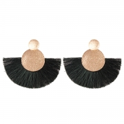 Fashion Tassels Decoration Solid Color Party Earrings