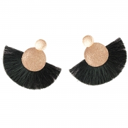Fashion Tassels Decoration Solid Color Party Earrings