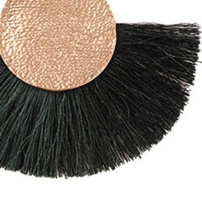 Fashion Tassels Decoration Solid Color Party Earrings stylesimo.com