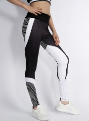 Fashion Color Block Yoga Sports Leggings