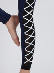 Fashion Cross Bandage Elastic Sports Leggings