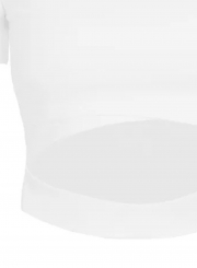 Waist Cut out Letter Yoga Tee Shirts