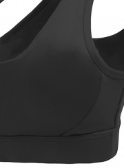 One Shoulder Hollow out Yoga Bra