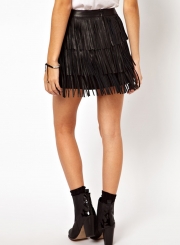 Fashion Tassel Zip Party Skirt
