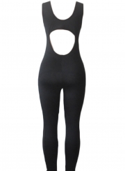 One Piece See-Through Mesh Skinny Yoga Set