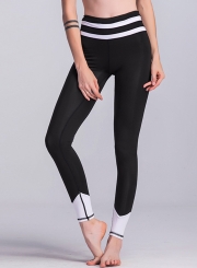 Fashion Bodycon Color Block Yoga Leggings