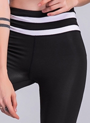 Fashion Bodycon Color Block Yoga Leggings