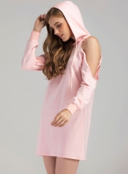 Fashion Hooded Sweatshirt Dress