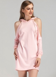 Fashion Hooded Sweatshirt Dress