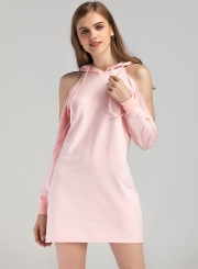 Fashion Hooded Sweatshirt Dress