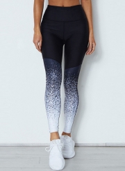 Fashion High Waist Gradient Skinny Leggings