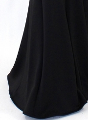 Fashion Sexy Lace Sleeveless Backless Transparent Slim Dress