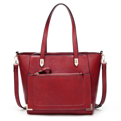 Solid Vintage Handle Satchel Handbag Shoulder Bag Cross-body Bag LZDINTECOMMERCE.com