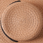 Fashion Casual Summer Wide Brim Straw Dome Sun Hat With Lace