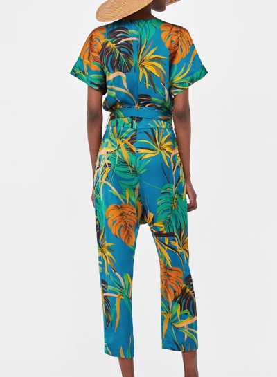 casual floral jumpsuit