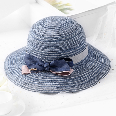 Fashion Casual Straw Floppy Foldable Rolled Up Beach Sunscreen Hat YOUYOUFASHIONEC.com