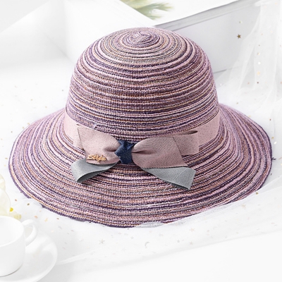 Fashion Casual Straw Floppy Foldable Rolled Up Beach Sunscreen Hat YOUYOUFASHIONEC.com