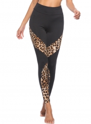 Sexy Slim Spicing Leopard Pattern High Waist Yoga Leggings