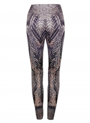 Fashion Sexy Slim Snake Pattern Printed High Waist Sports leggings