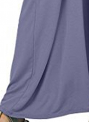 Solid Spaghetti Strap Sleeveless V Neck Maxi Dress With Pockets