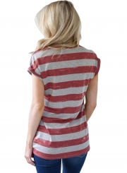 The United States Flag Print T-shirt